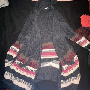 Maurices sweater/cardigan with hood!